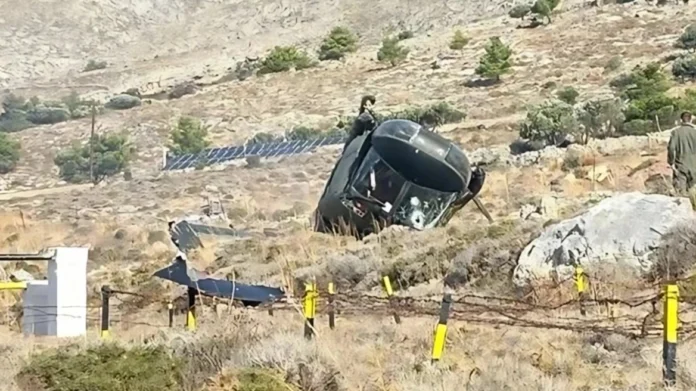 Συναγερμός-στην-Κάλυμνο:-Στρατιωτικό-ελικόπτερο-huey-πραγματοποίησε-βαριά-προσγείωση-–-Τρεις-επιβαίνοντες-στο-Κέντρο-Υγείας